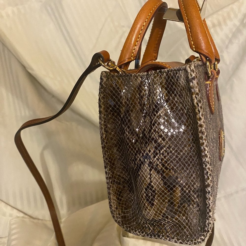 Dooney & Bourke Janine Python Snake Leather Mini … - image 6